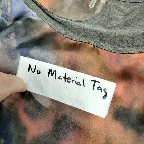 Soft Surroundings Tunic Top Womens Size L Multi Watercolor Artsy Asymmetrical - Picture 11 of 12